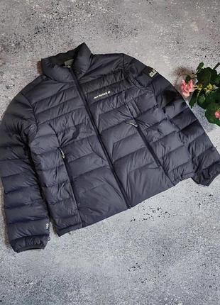 Синій преміальний пуховик куртка жіноча jack wolfskin down 700