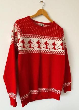 Зимовий новорічний светр під шерсть2 фото