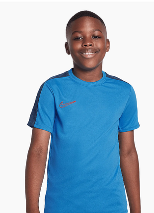 Синяя футболка nike k nk df acd23 top ss br на мальчика 9-11 лет