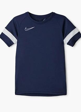 Темно-синяя футболка nike dri-fit на мальчика 9-11 лет