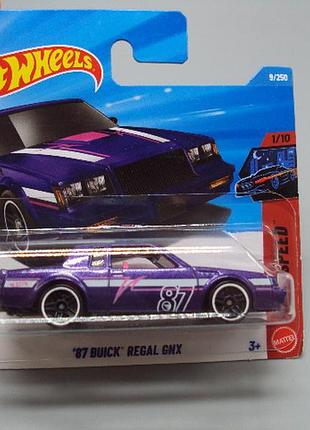 Машинка модель автомобиль hot wheels 87 buick regal gnx фиолетовый бьюик регал No19049с