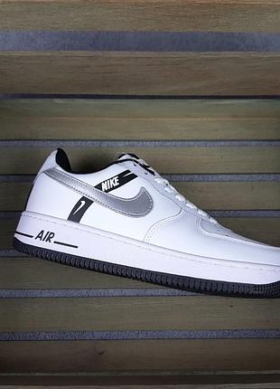 Nike air force 1 lv8 ksa белые с серебром