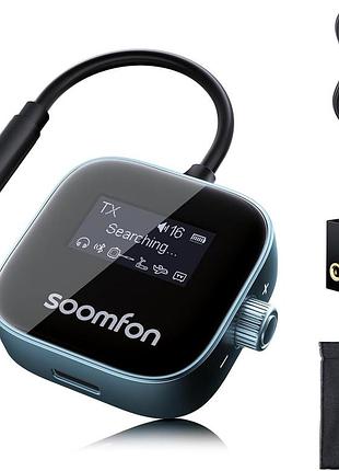 Bluetooth-адаптер 2-в-1 soomfon (tx/rx) с lcd экраном — музыка без границ