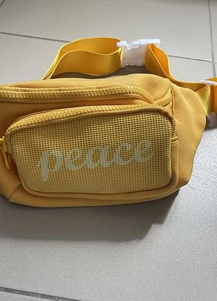 Поясна сумка (бананка) miniso «peace»