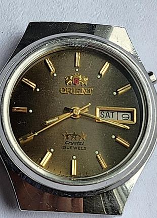 Классические японские мужские наручные часы orient серии "3 stars" (три звезды), который также известен как orient crystal 21 jewels.