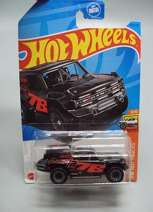 Машинка модель автомобиль hot wheels black ford bronco r черный форд бронко No19059с