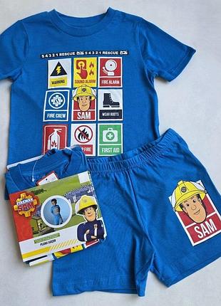 Дитяча піжама літня fireman sam 110-116 см для хлопчиків