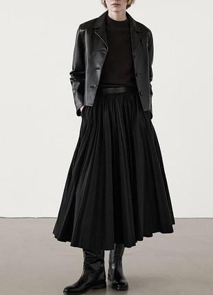 Нова котонова спідниця з кишенями massimo dutti