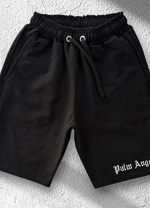 Шорти чоловічі трикотажні підліток з логотипом palm angels, турецький трикотаж, р.xs, див.заміри в описі