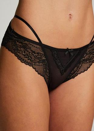 Hunkemöller | трусики бразилианы кружевные черные