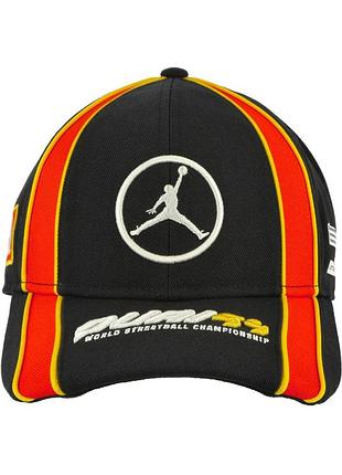 Кепка jordan x quai 54 rise cap s cb black/chile red/summit