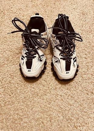 Кросівки balenciaga track чорно-білі white&black