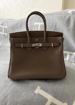 Сумка ермес birkin etoupe togo 25cm