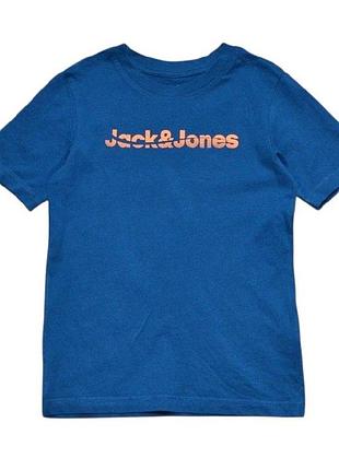 Синяя футболка jack &amp; jones на мальчика 8 лет