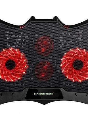 Подставка под ноутбук 17" esperanza notebook cooling pad egc102 buran 415x305x27мм