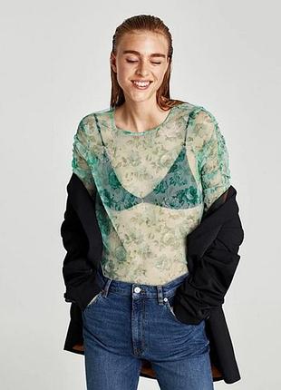 Стильна шифонова блуза zara