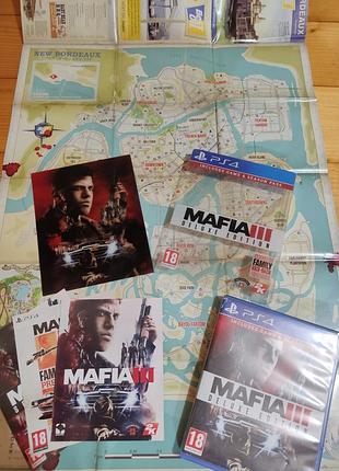 Mafia iii deluxe edition ps4 з картою new bordeaux і 3d артом