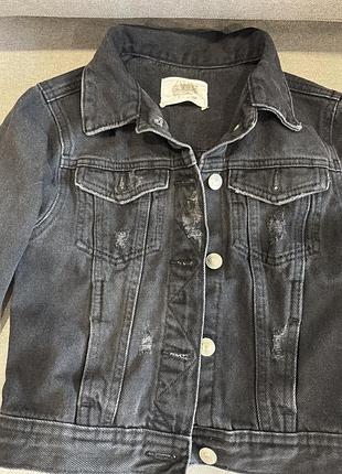 Джинсова куртка zara 2