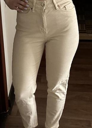 Молочні джинси h&m