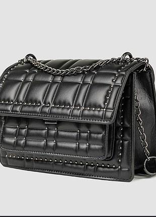 Чорна сумка/кросбоді zara