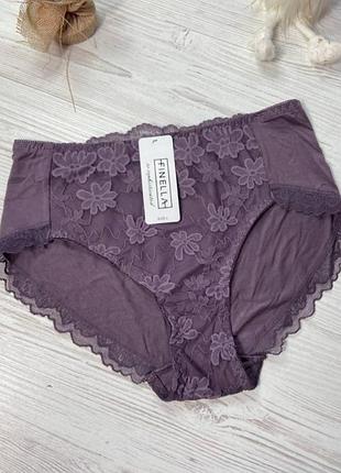 Трусики женские из тележки декорированы кружевом finella размер l 90395