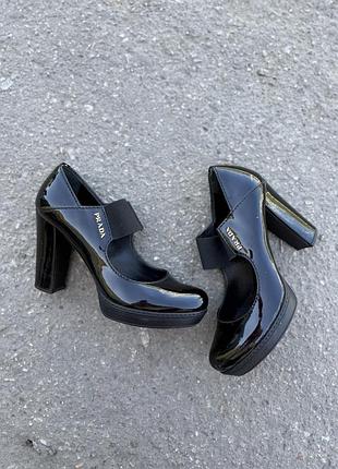 Prada туфли черные 37 italy