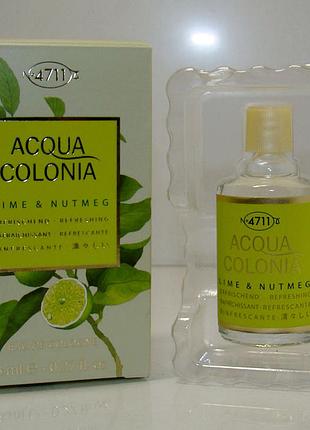 Міні maurer &amp; wirtz 4711 acqua colonia lime &amp; nutmeg. оригінал