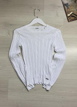 Жіноча сітчаста кофтинка-блуза guess стильна прозора кофта, неймовірна посадка, ідеальна базова річ, розмір l (ua 46), м’яка та дуже тягнеться