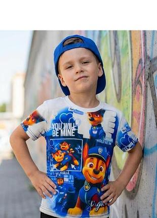 Футболка для хлопчика щенячий патруль 122 см