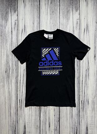 Adidas футболка оригинал чёрная 11–12 лет