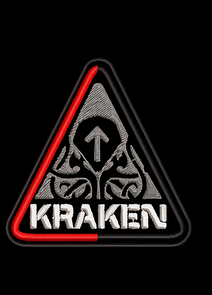 Шеврон спецподразделения «kraken», 8 см