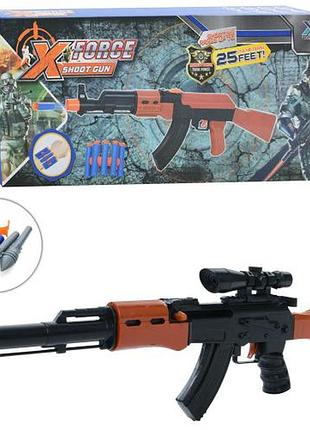 Автомат 46см, стріляє присосками 3шт, снаряди 2шт, в кор. 40*18*4см (84шт)