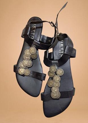 Босоножки римские сандалии кожаные