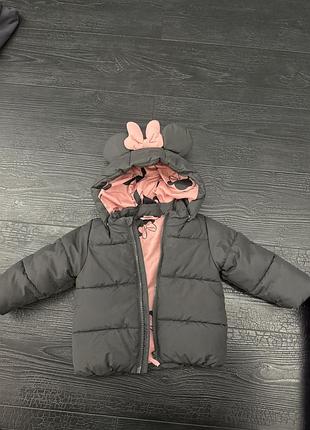Дівчача курточка , h&m, розмір 6-9 м