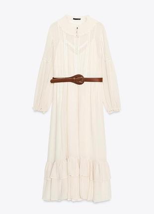 Сукня zara з паском, м, xl