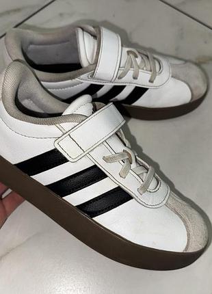 Белые кроссовки кеды adidas vl court 3.0 34 размер (22,5 см)