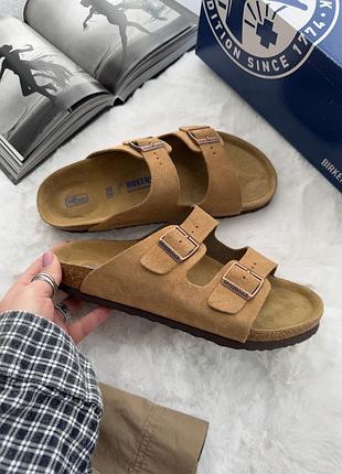 Шльопанці унісекс birkenstock arizona chestnut. сланці літні