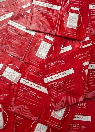 Сыворотка для борьбы с пигментацией и старением atache despigment p3 fair skin duo (пробник)