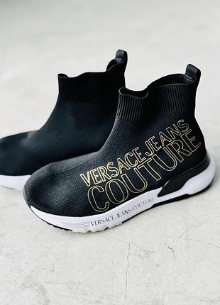 Черевики-резинка з тканини versace jeans couture