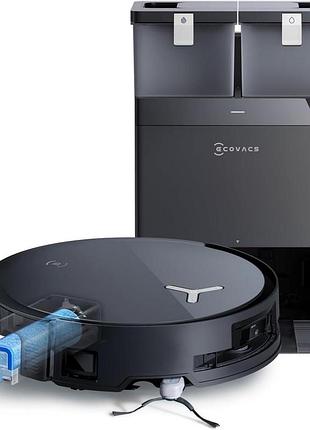 Робот-пылесос ecovacs x8 omni с omni, робот пылесос 18000pa, мгновенная автоматическая очистка, ролик ozmo, мытье горячей водой 75