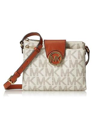 Сумка месенджер michael kors оригінал канвас+шкіра