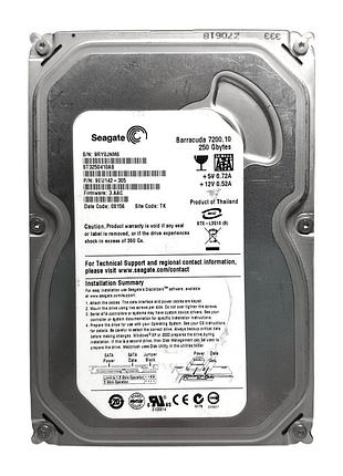 Жорсткий диск hdd 250gb 7200rpm 16mb sata ii 3.5 seagate barracuda 7200.10 st3250410as 0jnm6