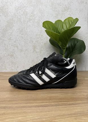 Сороконіжки копочки adidas kaiser 5 шкіряні чорні розмір 42