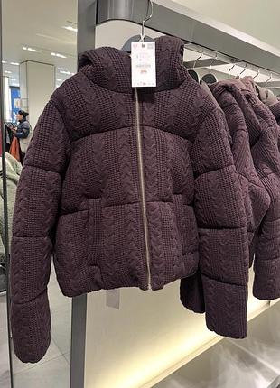 Куртка пуховик zara