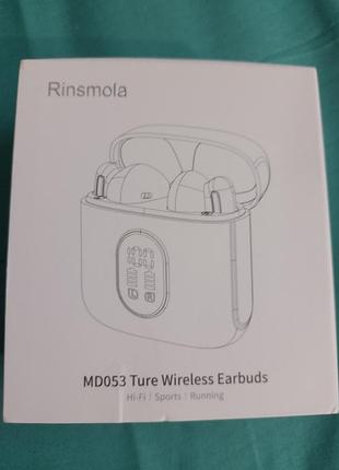 Беспроводные наушники rinsmola md053 синие