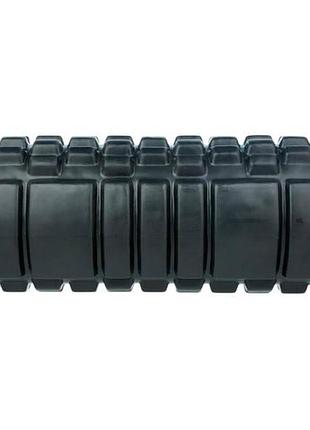 Ролик для йоги масажний (спина та ноги) osport 14*33см чорний