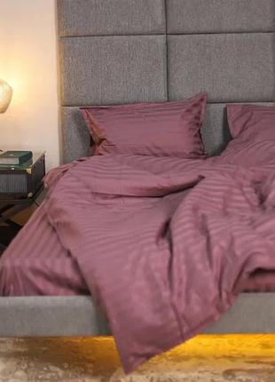 Комплект постельного белья tiare семейный satin stripte 73 100% хлопок