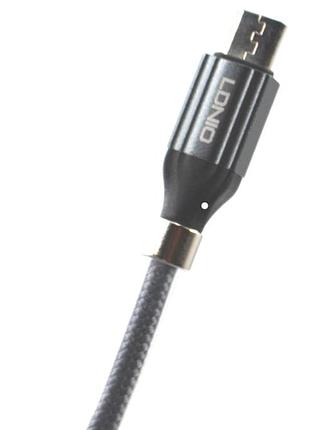 Кабель ldnio ls491 micro usb cable с магнитом 2