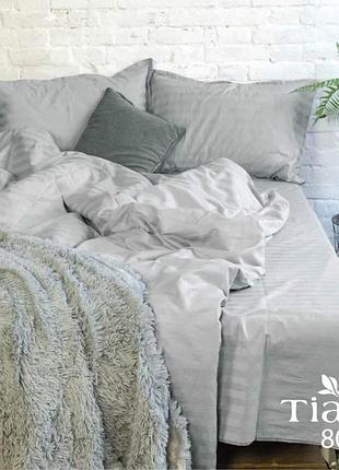 Комплект постельного белья tiare евро satin stripte 80 100% хлопок
