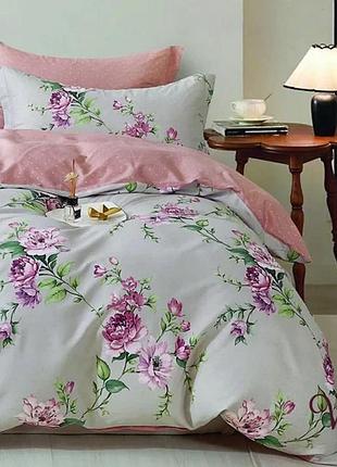 Комплект постільної білизни viluta євро satin twill 778 100% бавовна